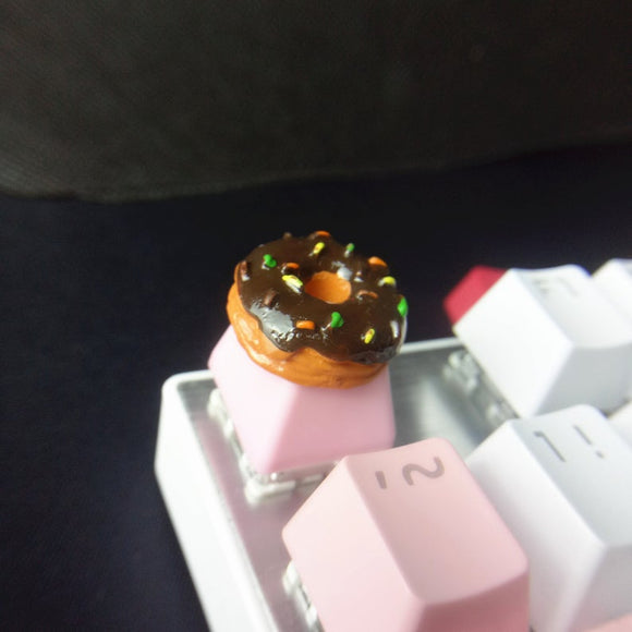 Pink cute keycap mechanical keyboard donut keycap set girl gift customizable color OEM keyboard cherry MX switch ESC R4 row