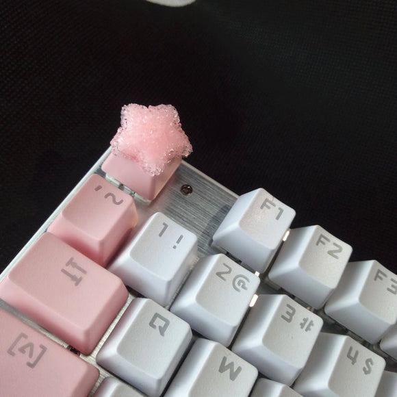 Cute pink keycap set customizable color OEM cherry MX switch ESC R4 row
