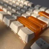 Suitable for most Cherry MX (+) axis mechanical keyboard keycaps, handmade custom bronze gold keycaps set artisan keycap